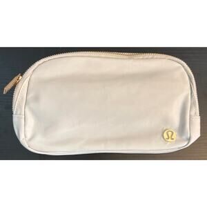 Lululemon Everywhere Belt Bag 1L - Vapor White and Gold NWT